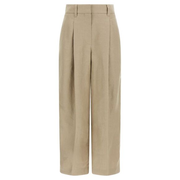 Brunello Cucinelli Women's Linen Trousers